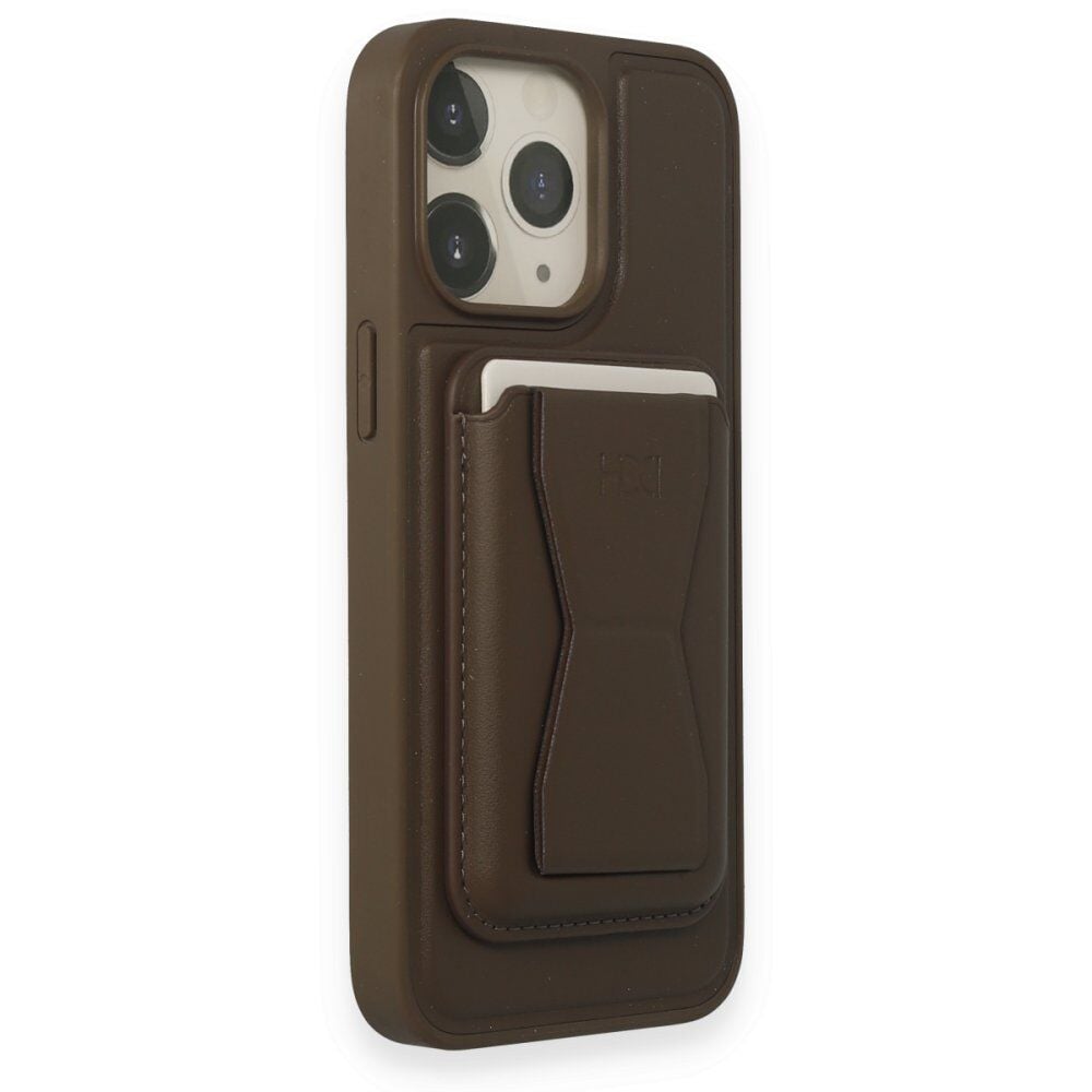 HDD iPhone 15 Pro Kılıf HD Deri Luxury Magnet Kartvizitli Kapak