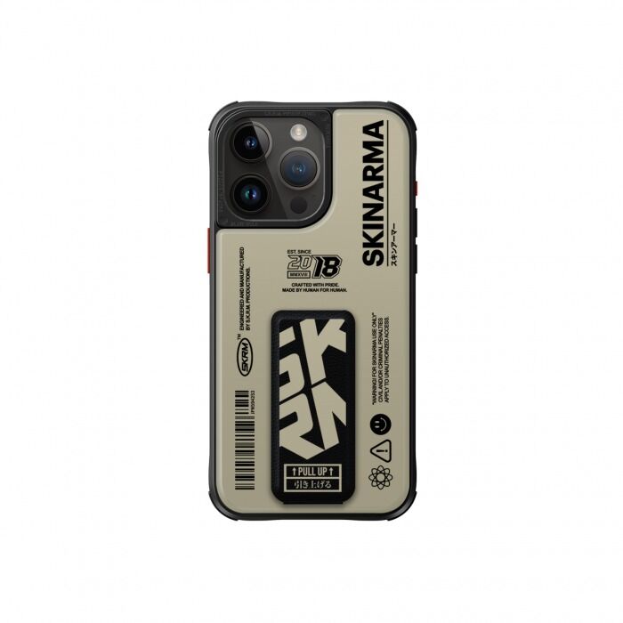İphone 15 Pro SkinArma Desenli Airbag Tasarımlı Standlı Spunk Kapak