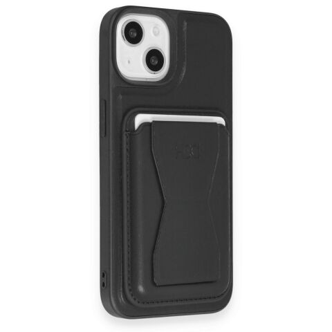 HDD iPhone 15 Kılıf HD Deri Luxury Magnet Kartvizitli Kapak