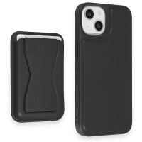HDD iPhone 15 Kılıf HD Deri Luxury Magnet Kartvizitli Kapak