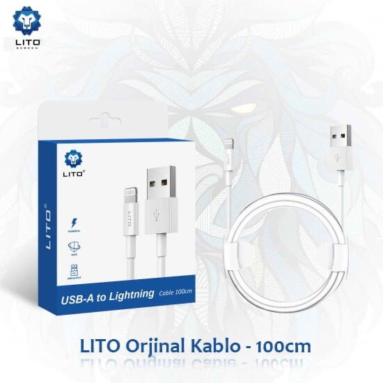 LITO 1m USB / Lightning Güç Kablosu