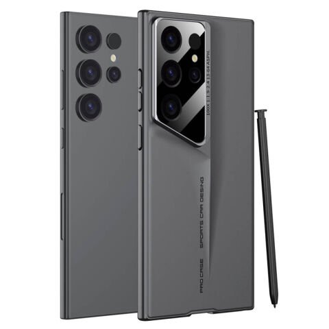 Samsung S24 Ultra Kılıf Ultra İnce Kamera Korumalı Sert Rubber Zore Procase Kılıf Siyah