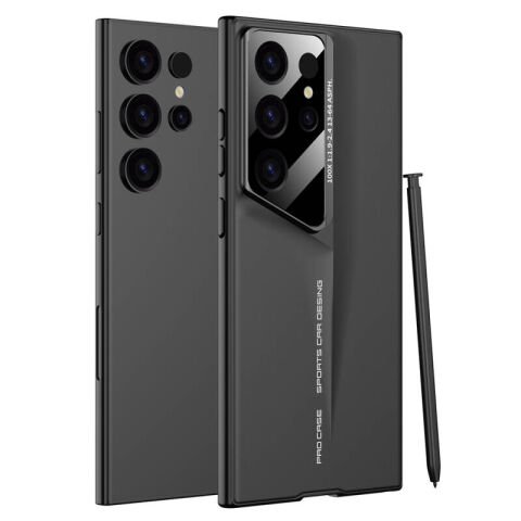 Samsung S24 Ultra Kılıf Ultra İnce Kamera Korumalı Sert Rubber Zore Procase Kılıf Siyah