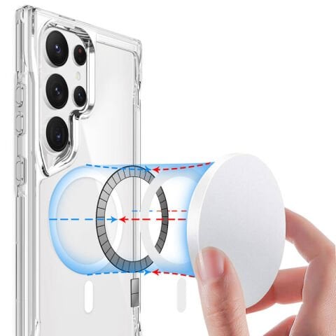Samsung S24 Ultra Kılıf Zore Magsafe Şarj Özellikli Magsafe Kılıf