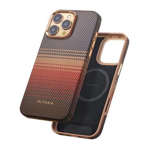 PİTAKA Military-Grade iPhone 16 Pro MagSafe Uyumlu Aramid Fiber Kılıf Sunset