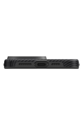 PİTAKA Classic Military-Grade iPhone 16 Pro MagSafe Uyumlu Aramid Fiber Kılıf Siyah