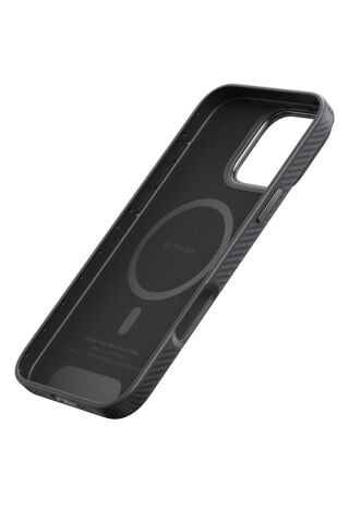 PİTAKA Classic Military-Grade iPhone 16 Pro MagSafe Uyumlu Aramid Fiber Kılıf Siyah