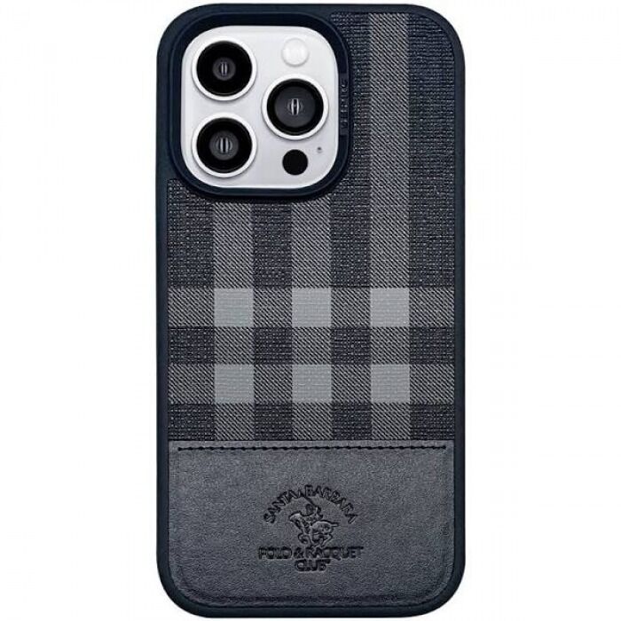 Santa Barbara Polo Racquet Club iPhone 14 Pro Cyril Magsafe Kapak - Siyah
