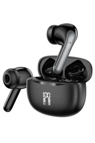 Earldom TWS36 Aktif Gürültü Engelleyici Özellikli Bluetooth 5.3 Kablosuz Airpods Kulaklık - Siyah