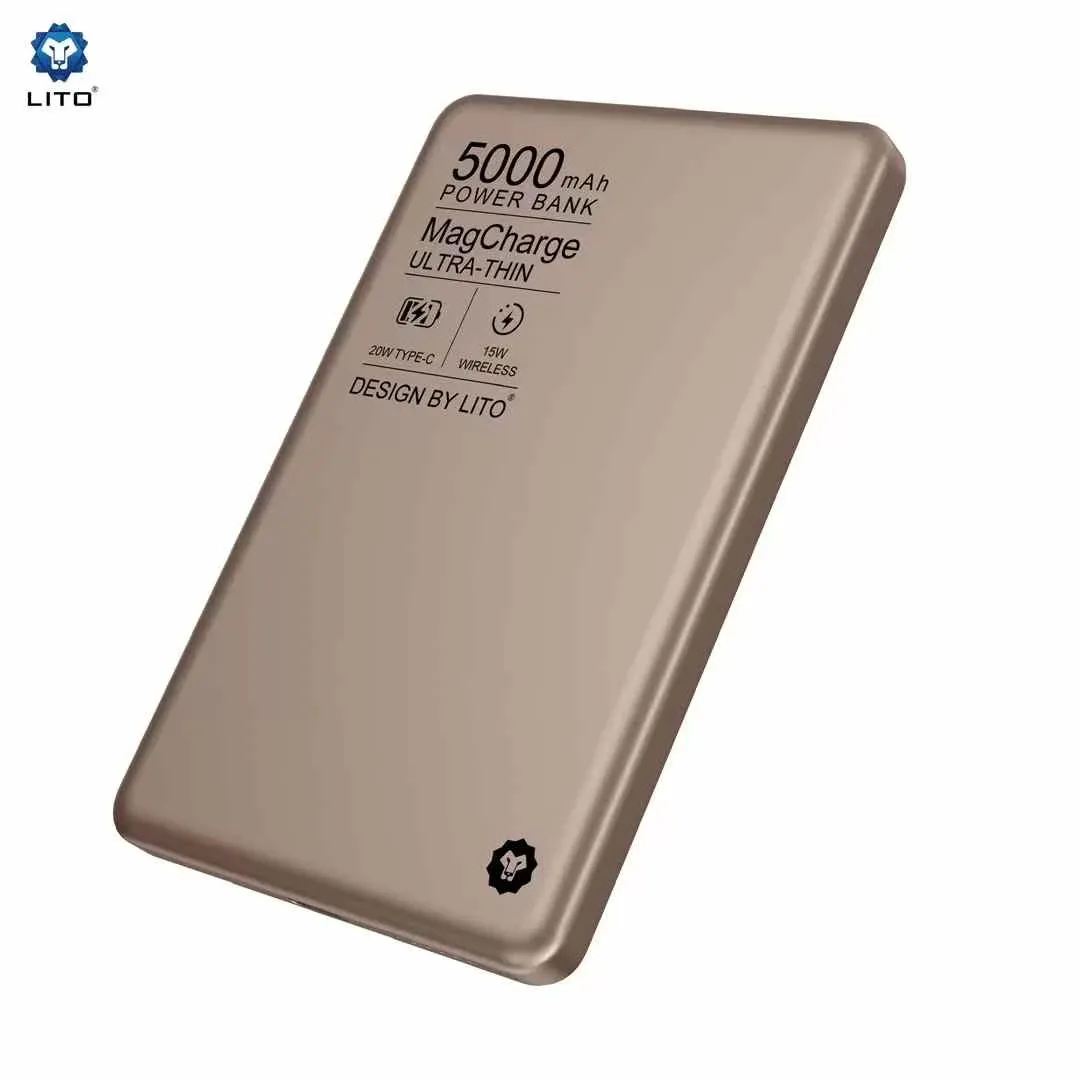 Lito LP01 Kablosuz Manyetik Powerbank 5000Mah