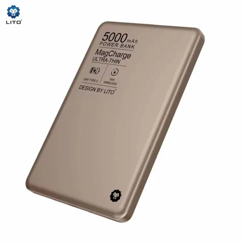 Lito LP01 Kablosuz Manyetik Powerbank 5000Mah