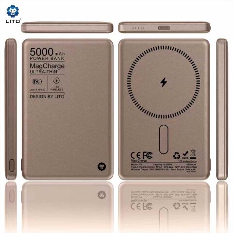 Lito LP01 Kablosuz Manyetik Powerbank 5000Mah