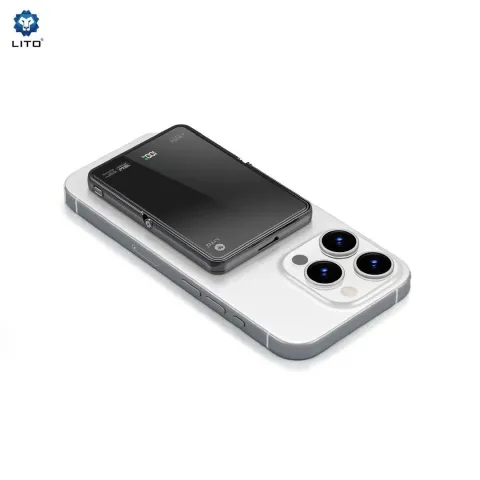 LITO LP03 15W Ultra AI 5’i 1 Arada 5000 Mah Manyetik Power Bank ÇÖL TİTANYUM
