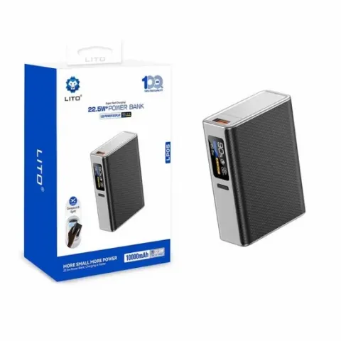 LITO LP05 22.5W GaN Hızlı Şarjlı 10000 mAh Power Bank