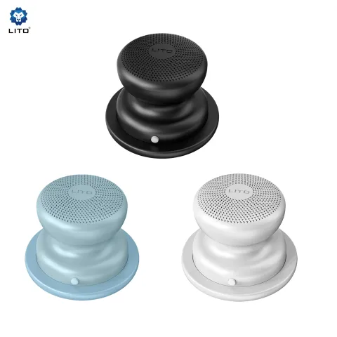 LITO-Mini Magsafe Bluetooth Hoparlör LS04, Gümüş MAVİ