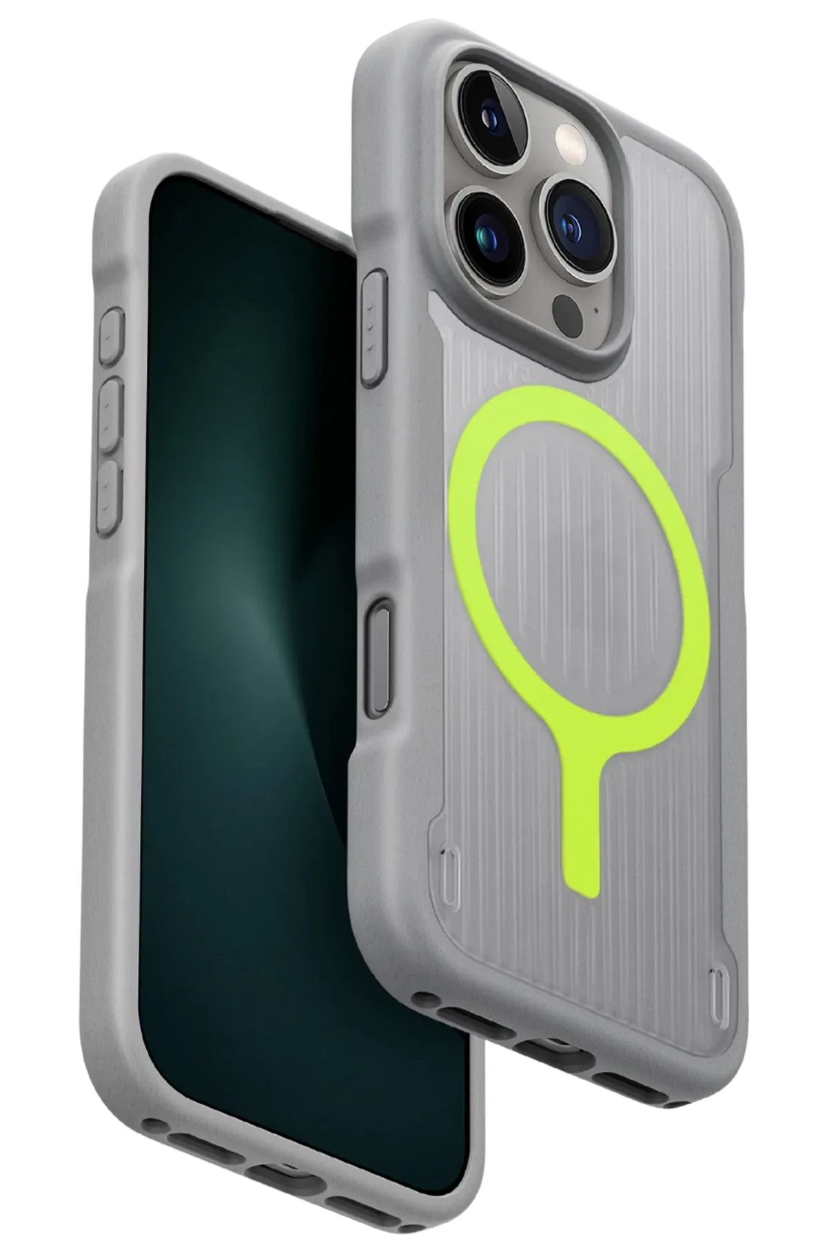 Uniq iPhone 16 Pro Max  Combat Active Magsafe Kapak titan gri