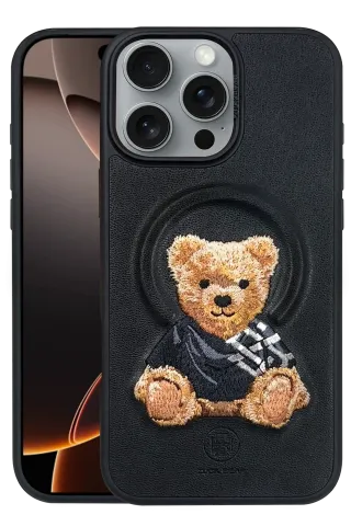 ZuckBear  Everley Magsafe Kapak - Siyah 16 Pro Max