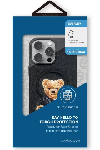ZuckBear iPhone 16 Pro - 16 Pro Max Everley Magsafe Kapak - Siyah