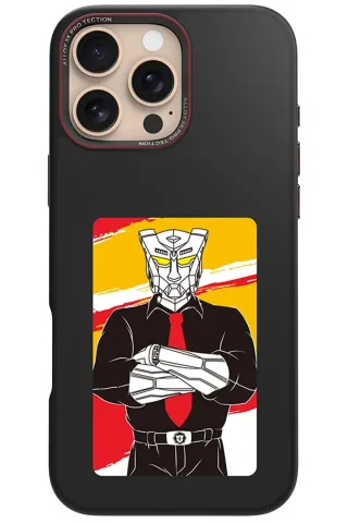 URR iPhone 16 Pro - 16 Pro Max NFC Smart Case Akıllı Kapak - Siyah