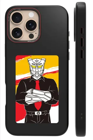 URR iPhone 16 Pro - 16 Pro Max NFC Smart Case Akıllı Kapak - Siyah