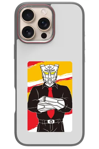 URR iPhone 16 Pro - 16 Pro Max NFC Smart Case Akıllı Kapak - Titan Gri
