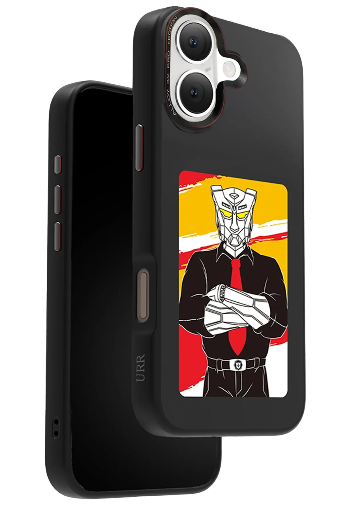 URR iPhone 16 NFC Smart Case Akıllı Kapak - Siyah
