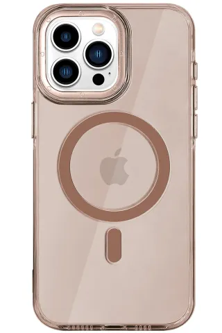 HDD iPhone 16 Pro - Max HBC-274 PC 2.0 Şeffaf Magsafe Kapak - Şeffaf gold