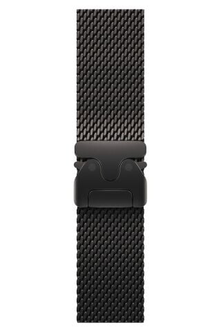 Apple Watch Ultra Uyumlu Kalın Örgü Milano Loop - Siyah