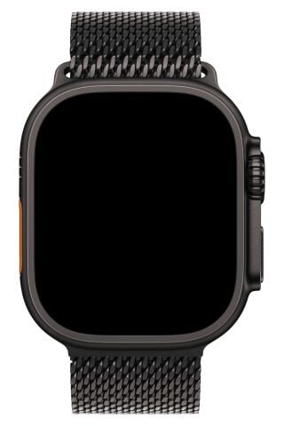 Apple Watch Ultra Uyumlu Kalın Örgü Milano Loop - Siyah