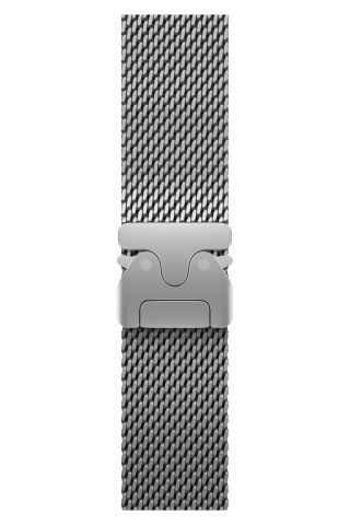 Apple Watch Ultra Uyumlu Kalın Örgü Milano Loop - Gümüş Gri