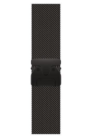 Apple Watch Ultra Uyumlu İnce Örgü Milano Loop - Siyah