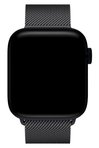 Apple Watch Ultra Uyumlu İnce Örgü Milano Loop - Siyah