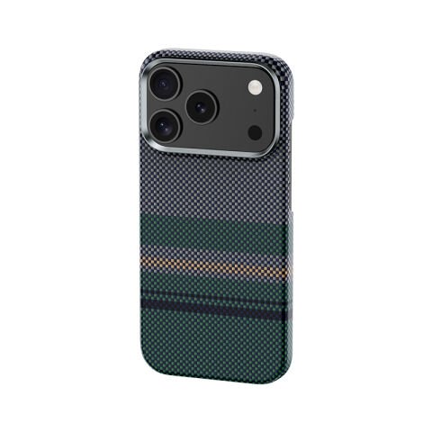 Apple iPhone 17 Pro Max Kılıf M-safe Şarj Özellikli Karbon Fiber Tasarımlı Benks Aurora ArmorPro Kevlar Kapak