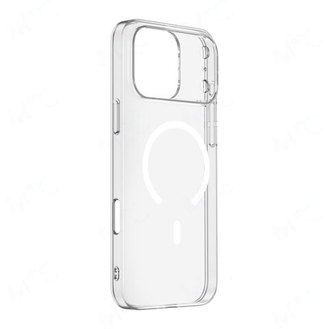 Apple iPhone 17 Pro Kılıf Sararmaz M-safe Şarj Özellikli Şeffaf Kamera Çerçeveli Porto Kapak
