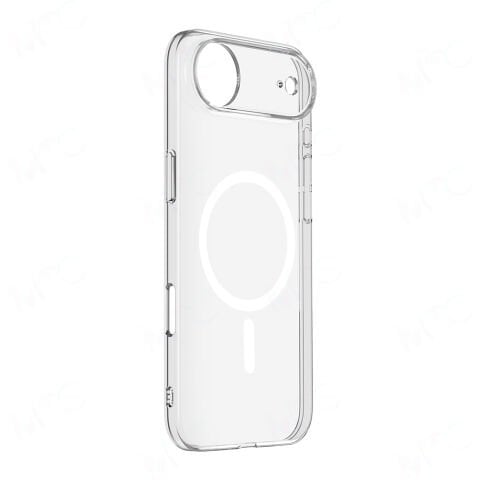 Apple iPhone 17 Air Kılıf Zore M-safe Şarj Özellikli Şeffaf Kamera Çerçeveli Porto Kapak