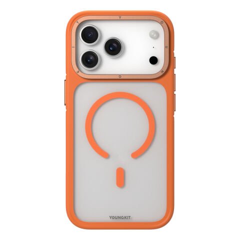 Apple iPhone 17 Pro Kılıf M-safe Şarj Özellikli Youngkit Rock Sand Serisi Kapak 17 Pro Max