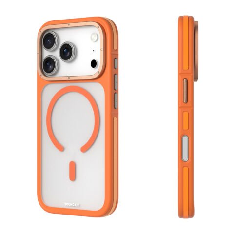 Apple iPhone 17 Pro Kılıf M-safe Şarj Özellikli Youngkit Rock Sand Serisi Kapak 17 Pro Max