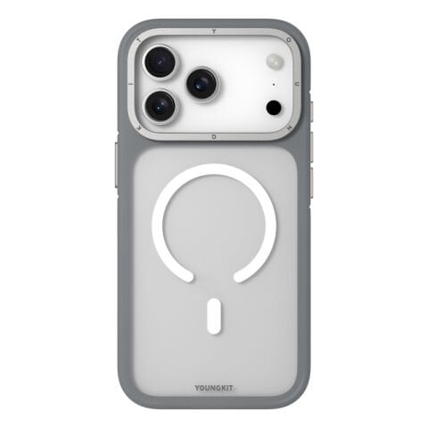 Apple iPhone 17 Pro Kılıf M-safe Şarj Özellikli Youngkit Rock Sand Serisi Kapak 17 Pro Max