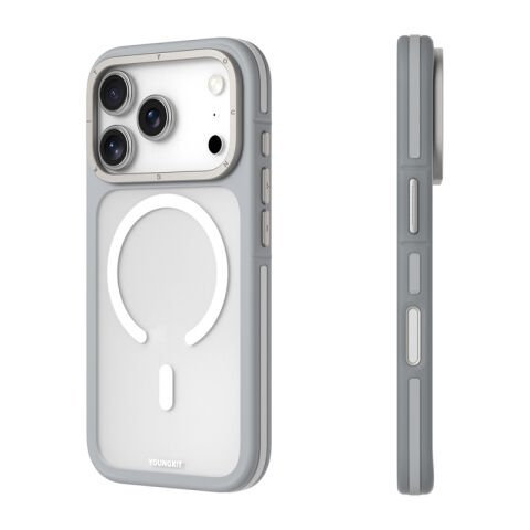 Apple iPhone 17 Pro Kılıf M-safe Şarj Özellikli Youngkit Rock Sand Serisi Kapak 17 Pro Max