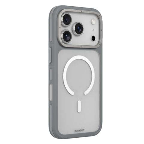 Apple iPhone 17 Pro Kılıf M-safe Şarj Özellikli Youngkit Rock Sand Serisi Kapak 17 Pro Max