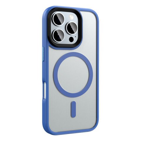 Apple iPhone 16 Pro Max Kılıf Mat Arka Yüzey Wireless Şarj Özellikli Flet Magsafe Kapak rose gold