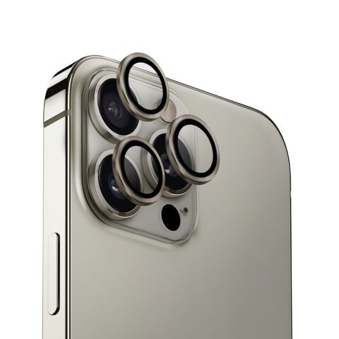 Unıq Alüminyum Kamera Koruyucu Lens  - Tıtanıum Grey