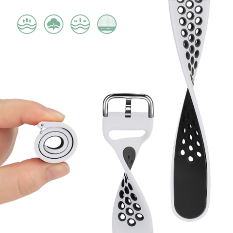 Huawei Ve Samsung Uyumlu 22 Mm Nike Spor Kordon Siyah Yeşil