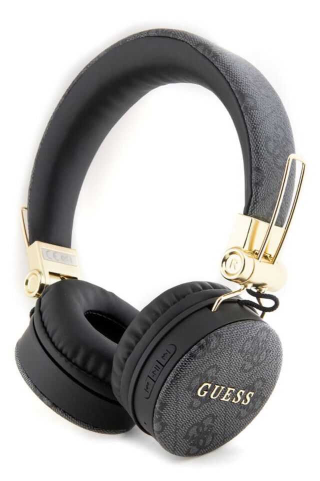 Guess Kulak Üstü Bluetooth 5.3 Kulaklık 4G Desenli Metal Logolu