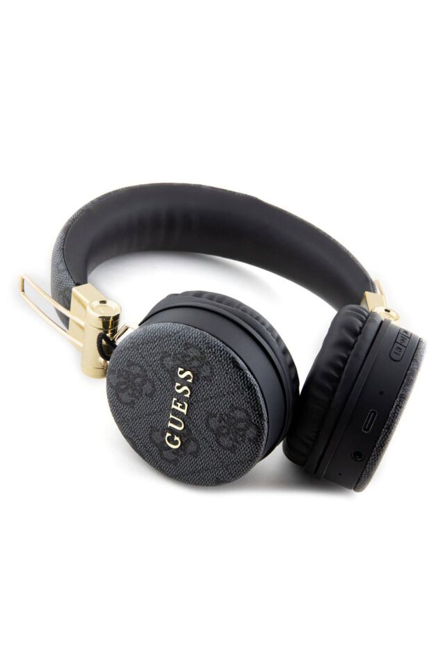Guess Kulak Üstü Bluetooth 5.3 Kulaklık 4G Desenli Metal Logolu