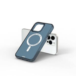 Apple iPhone 15 Kılıf Magsafe Şarj Özellikli Wiwu Basic Color J Serisi Kapak şeffaf