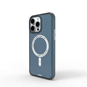 Apple iPhone 15 Kılıf Magsafe Şarj Özellikli Wiwu Basic Color J Serisi Kapak şeffaf