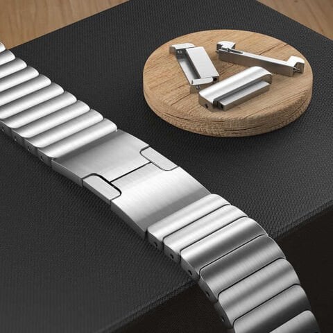 Huawei Ve Samsung Uyumlu 22 Mm Balık Sırtı Metal Kordon