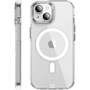 Piili Iphone 15 Magsafe Uyumlu Crystal Şeffaf Sararmayan Plastik Kılıf
