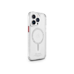 İphone 15 Pro SkinArma Şeffaf Airbag Tasarımlı Magsafe Şarj Özellikli Saido Kapak